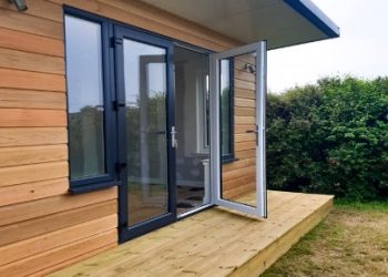 UPVC french doors and iwindows as standard in our garden rooms